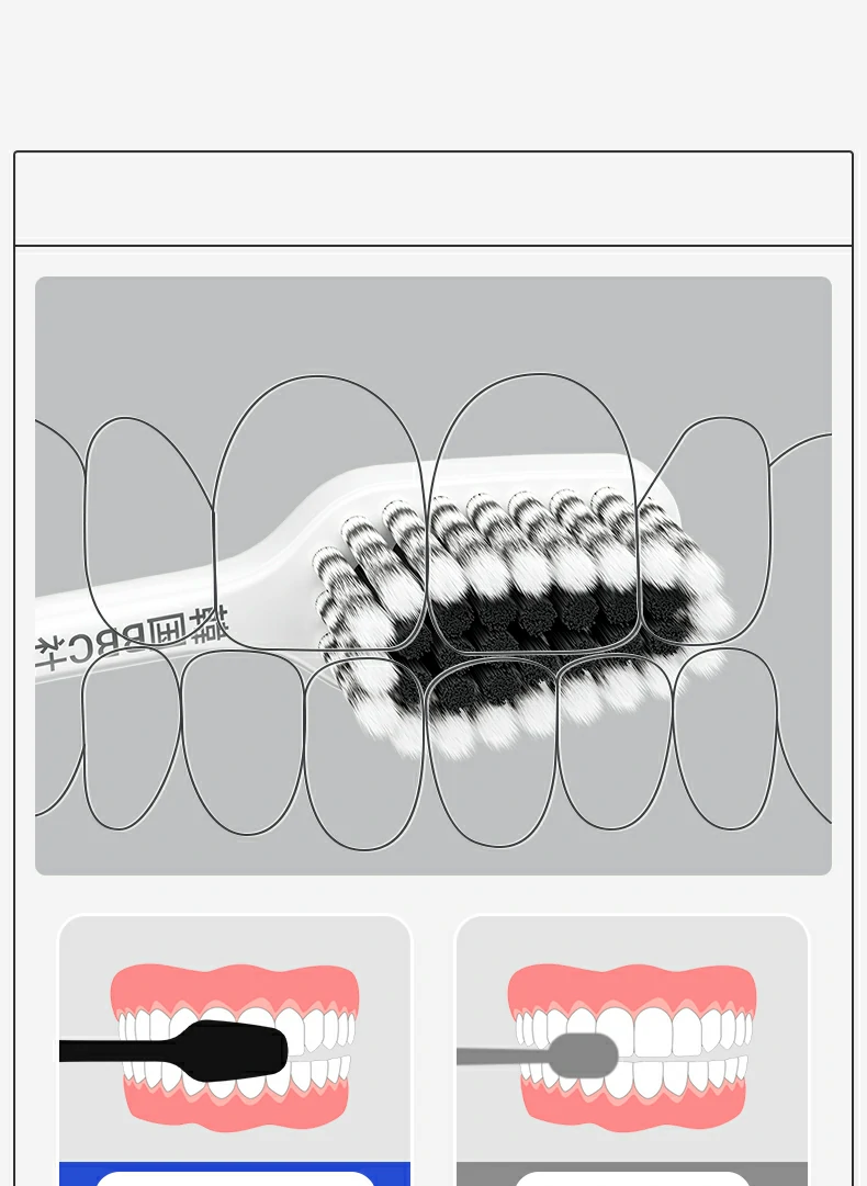 Graphene Antibacterial Adult Toothbrush with Color-Change Bristles