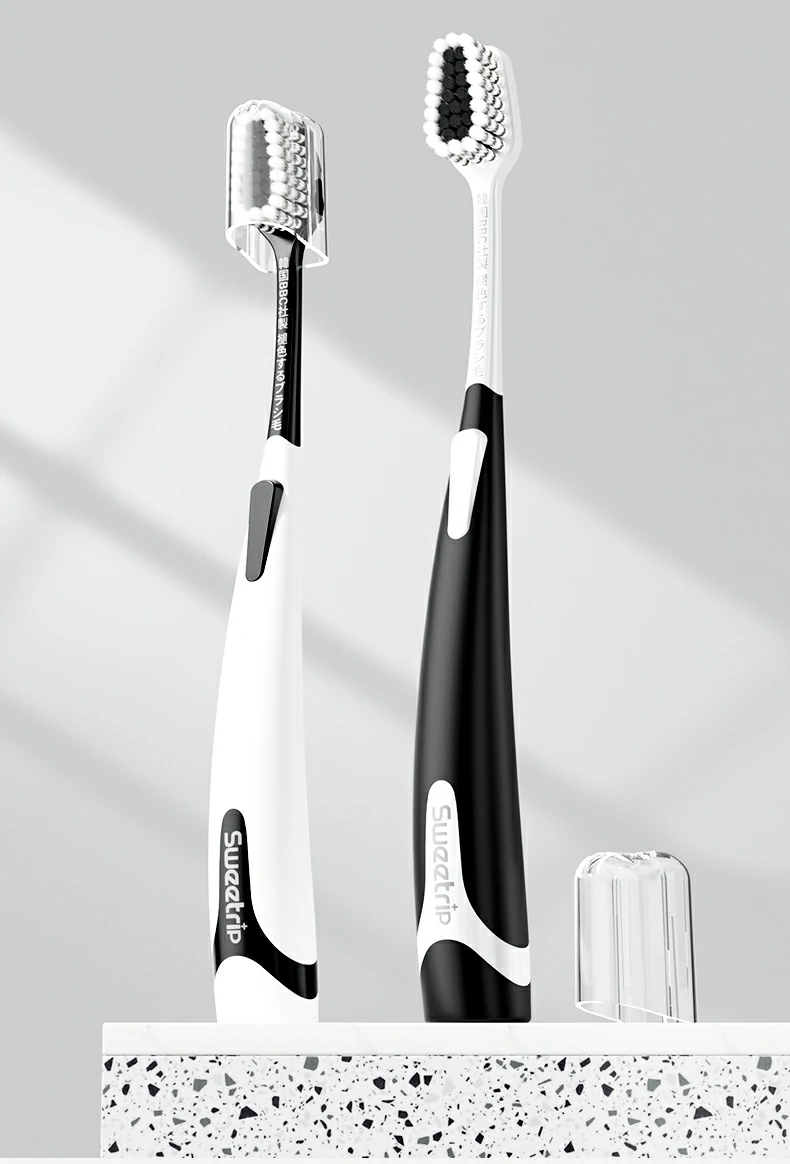 Graphene Antibacterial Adult Toothbrush with Color-Change Bristles