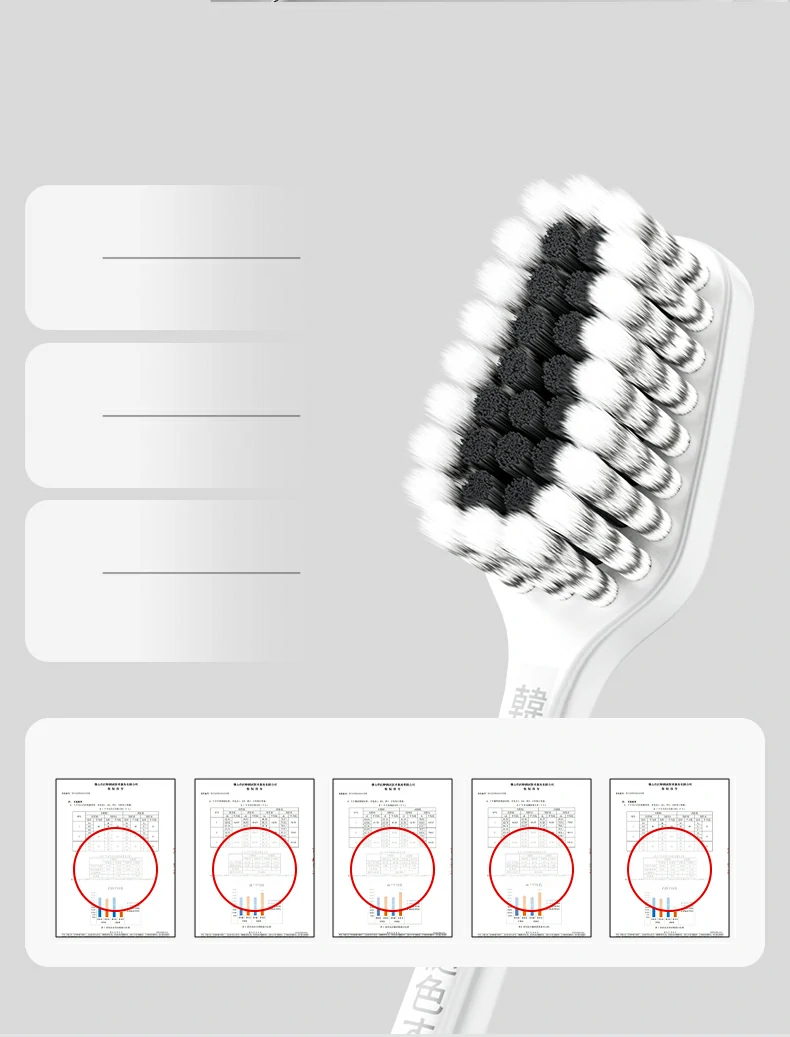 Graphene Antibacterial Adult Toothbrush with Color-Change Bristles