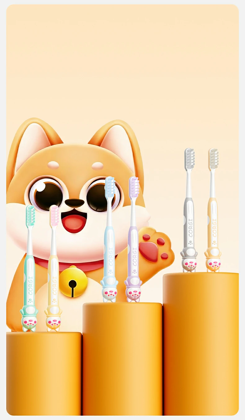Cute Kids Fluoride Toothbrush for Safe and Fun Brushing