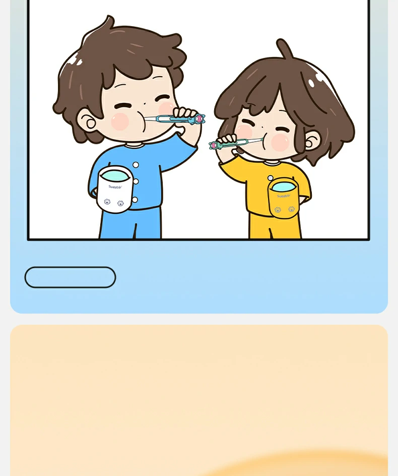 Cute Kids Fluoride Toothbrush for Safe and Fun Brushing
