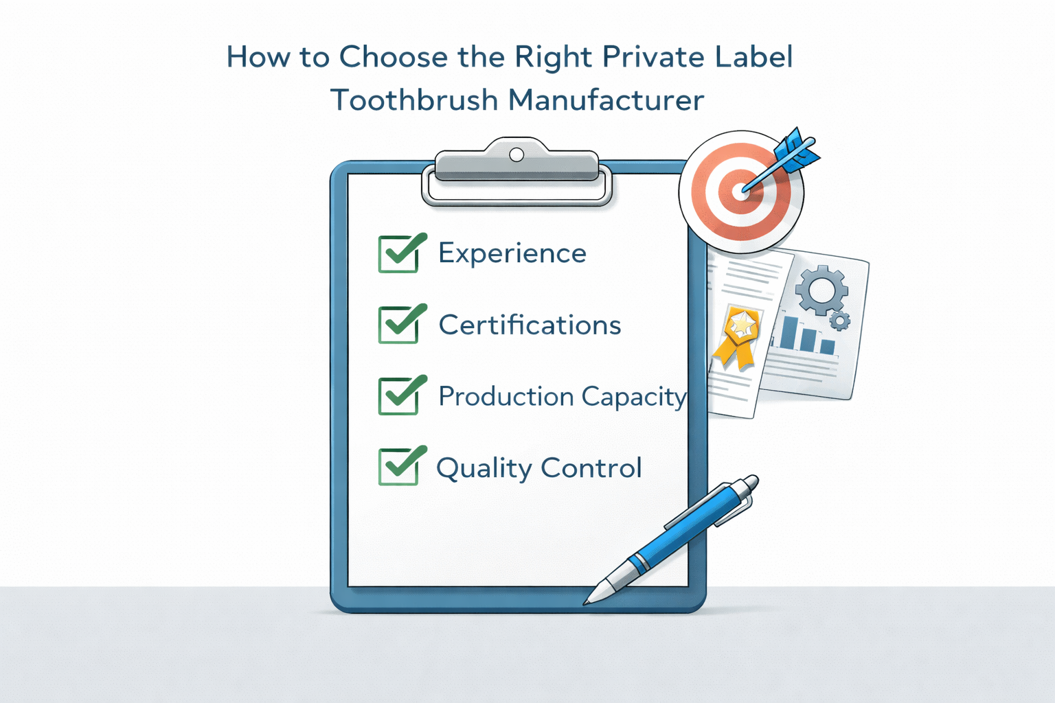 evaluating private label toothbrush manufacturer checklist