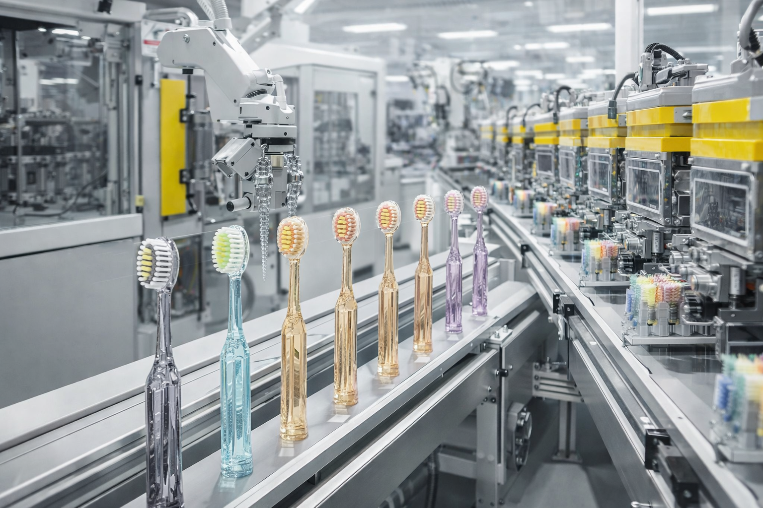 private label toothbrush manufacturing production line