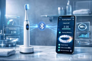 smart toothbrush connected oral care technology with mobile app tracking