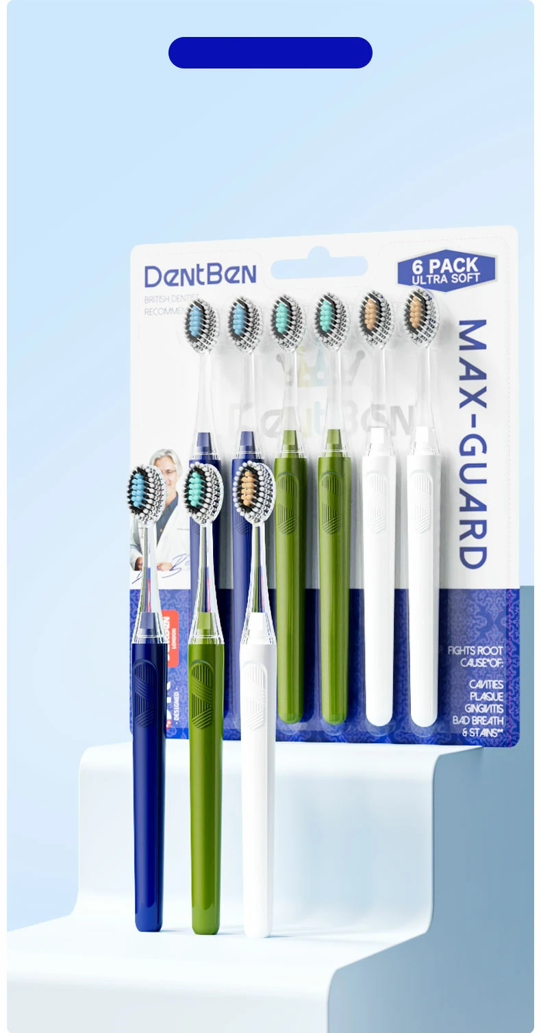 Convex Soft Bristle Adult Toothbrush