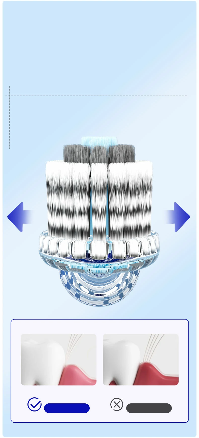 Convex Soft Bristle Adult Toothbrush