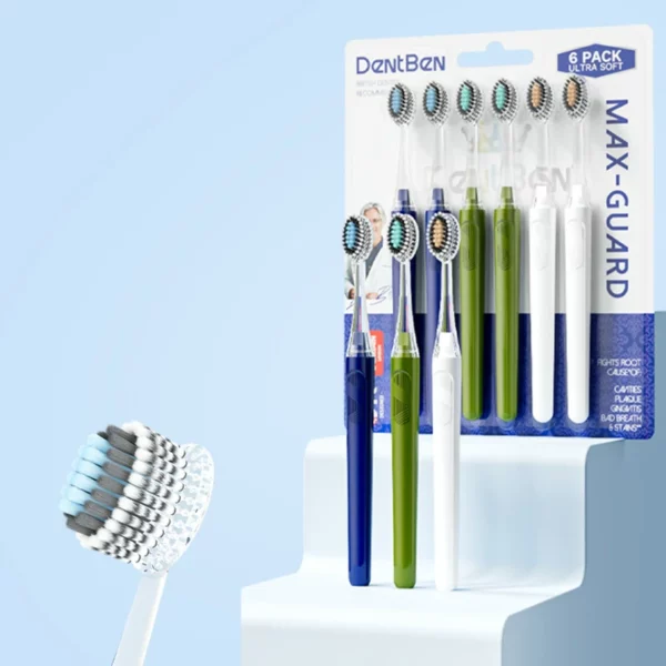 Convex Soft Bristle Adult Toothbrush