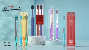Various toothbrush models from a supplier offering branding flexibility