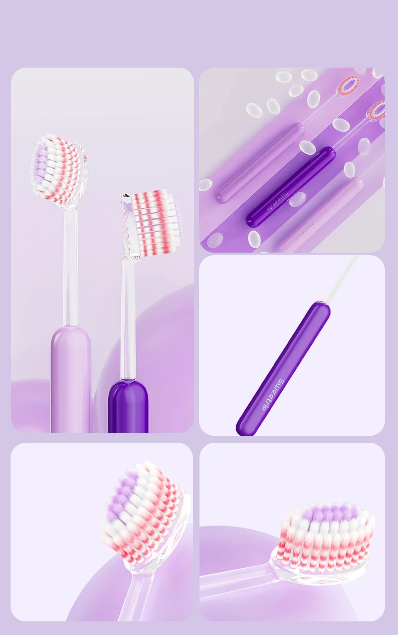 Triple-Level Soft Bristle Adult Toothbrush
