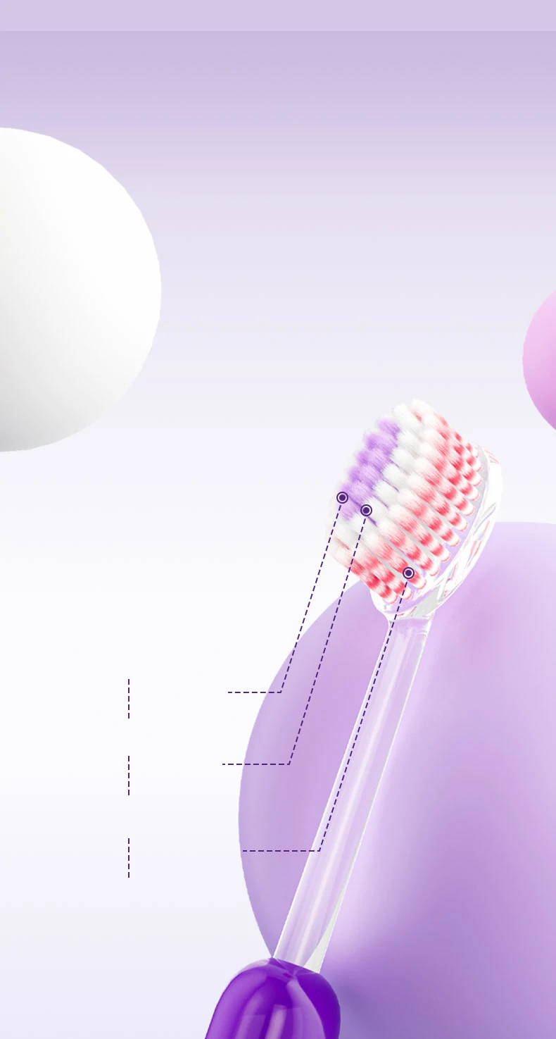 Triple-Level Soft Bristle Adult Toothbrush