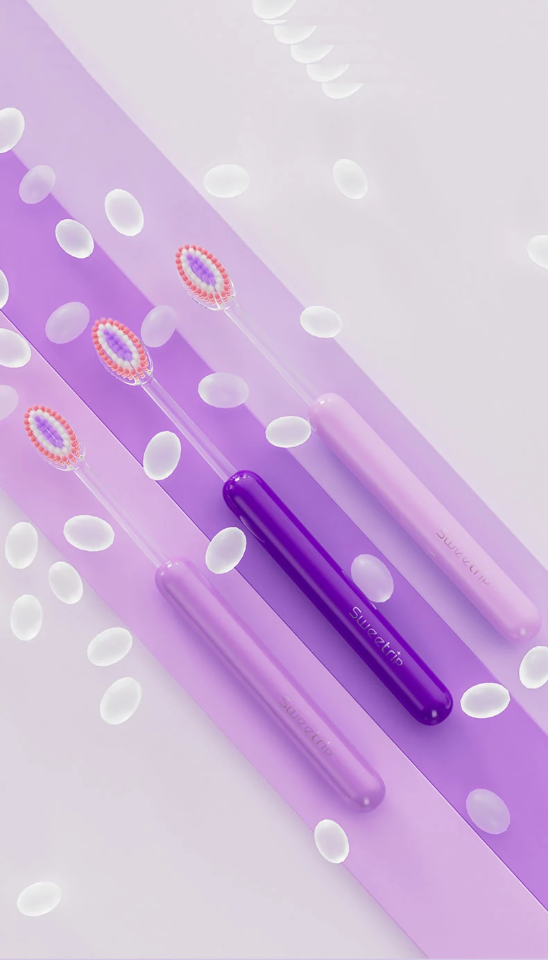 Triple-Level Soft Bristle Adult Toothbrush