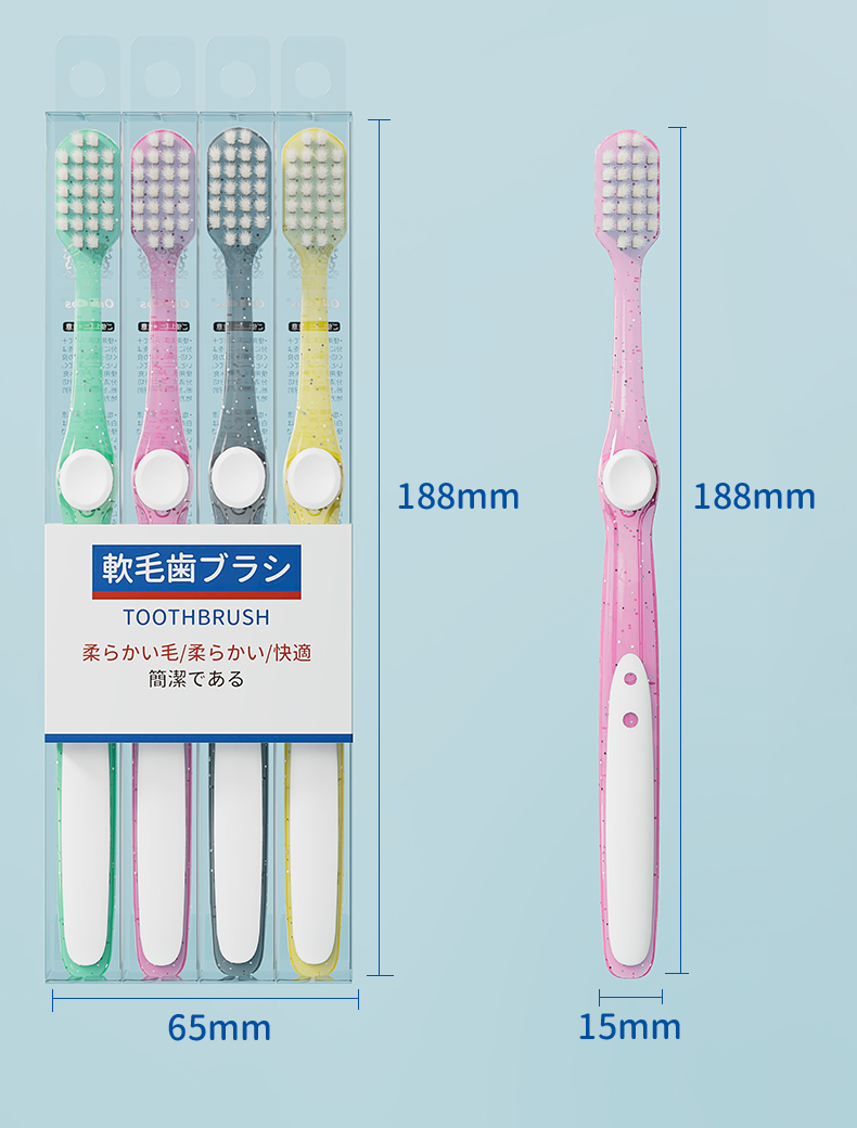 Deep Clean Toothbrush for Adults Soft Bristles Manual Toothbrush