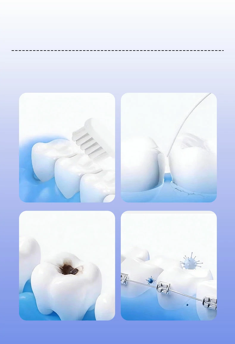 360° Cone Interdental Cleaning Brush with Suction Base