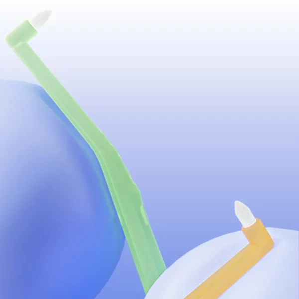 interdental cone brush (2) 360° Cone Interdental Cleaning Brush with Suction Base