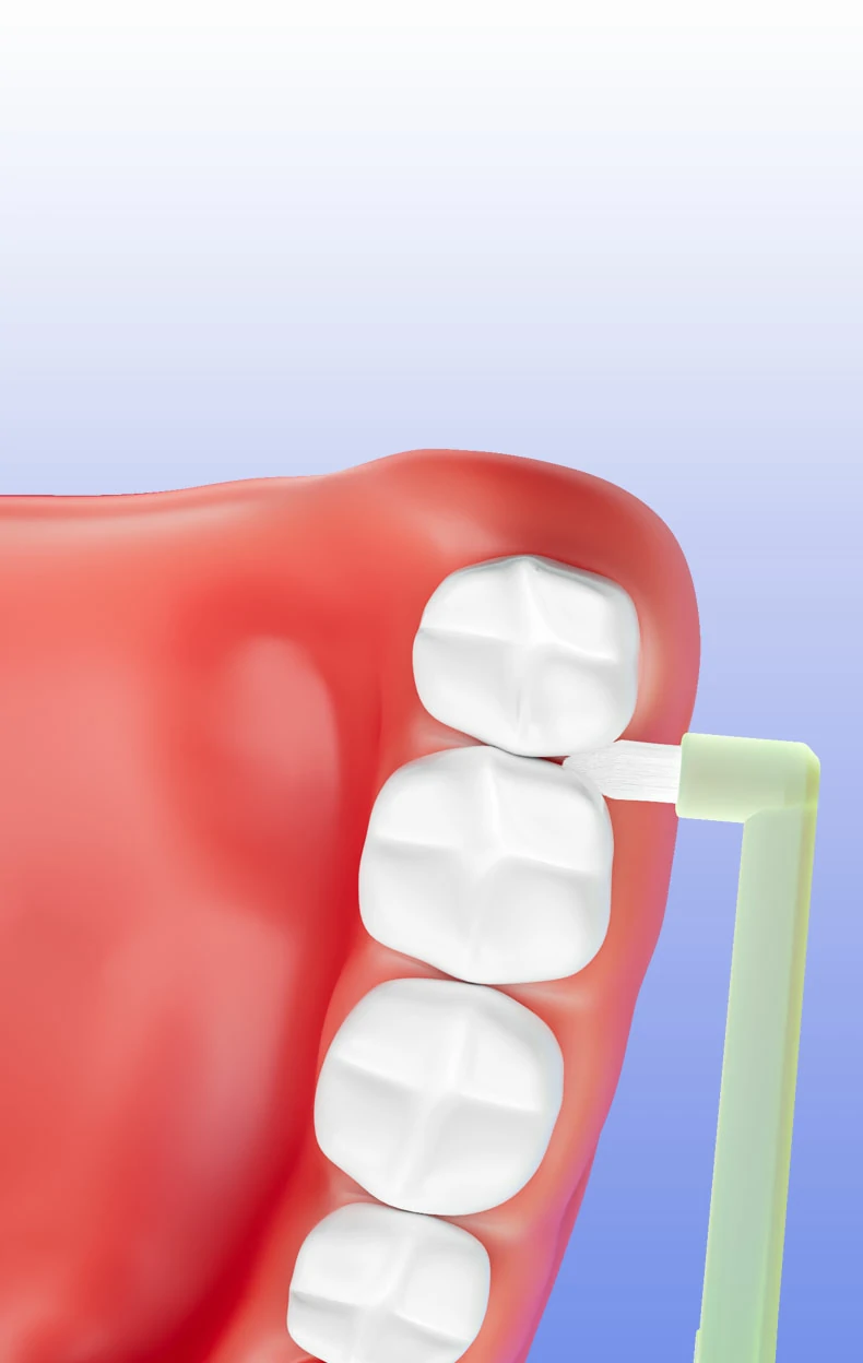 360° Cone Interdental Cleaning Brush with Suction Base