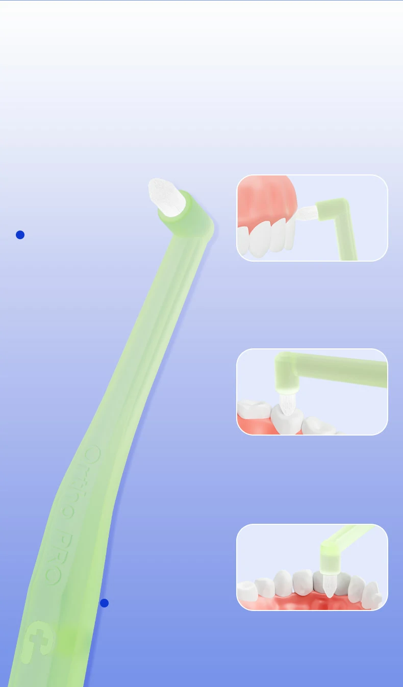360° Cone Interdental Cleaning Brush with Suction Base