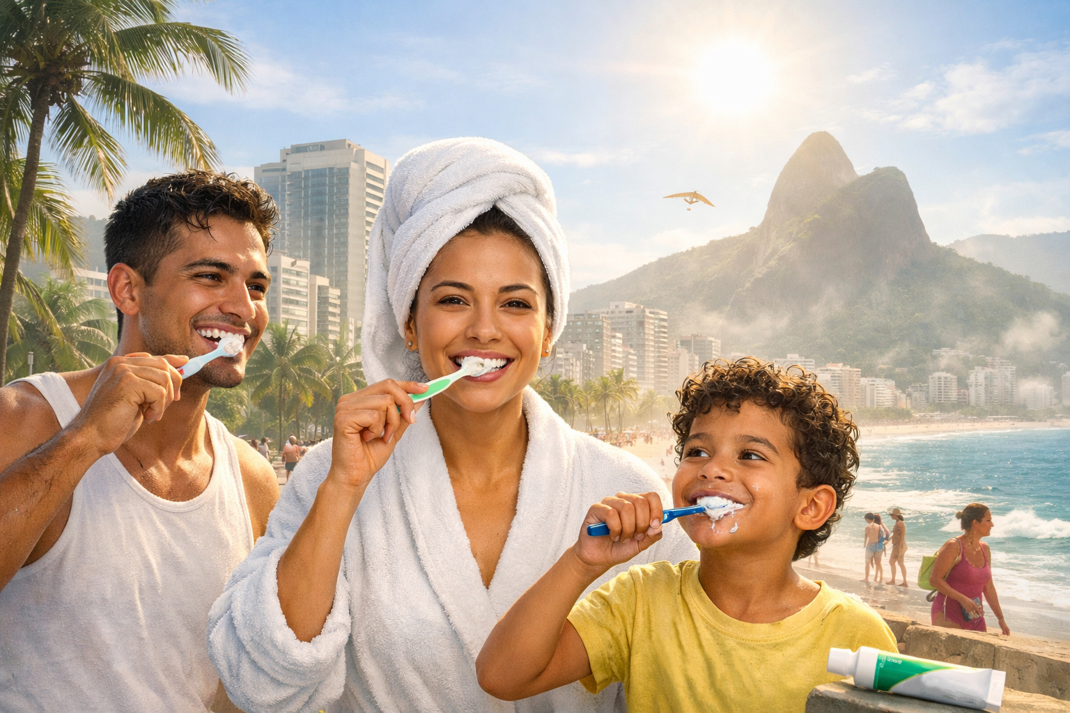 Brazil tropical climate daily oral care brushing routine urban lifestyle