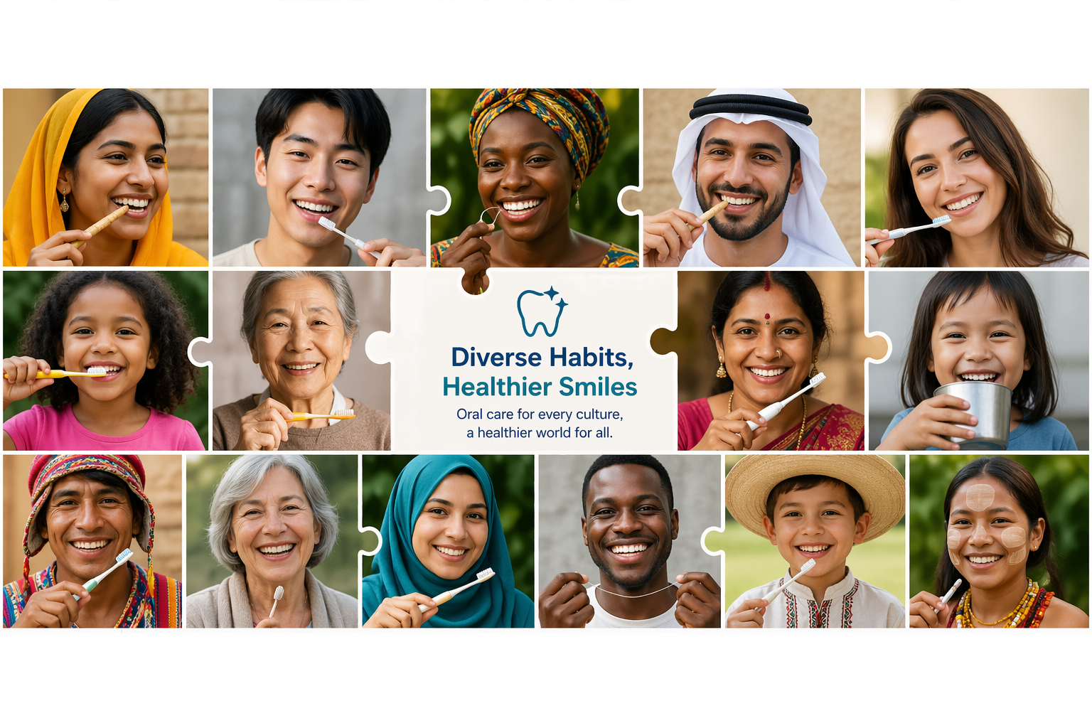 Diverse global oral care habits leading to healthier smiles across different cultures worldwide