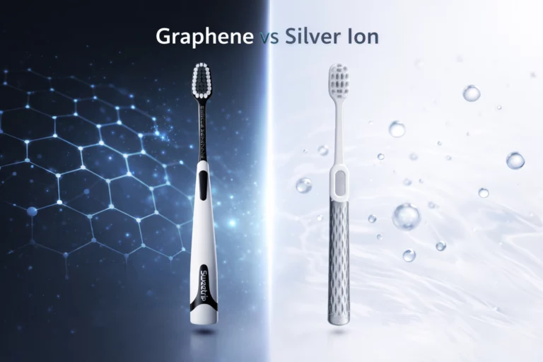 Graphene vs silver ion antibacterial toothbrush technology comparison
