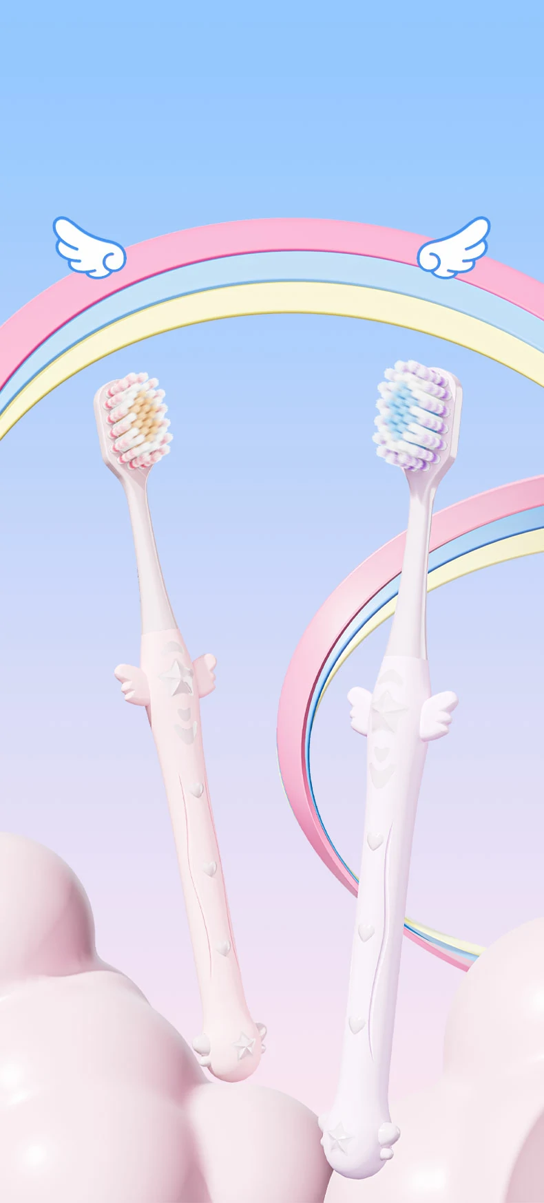 Magic Wand Soft Adult Toothbrush Gentle Wide Head Cleaning