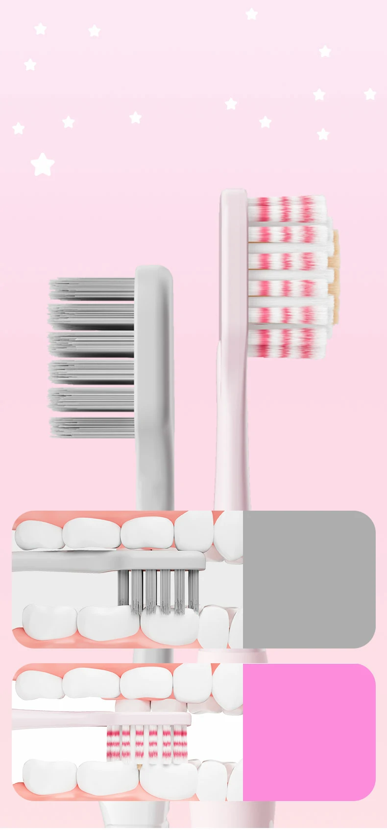 Magic Wand Soft Adult Toothbrush Gentle Wide Head Cleaning