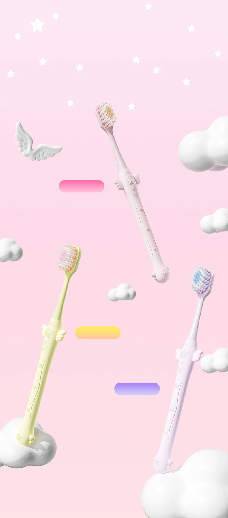 Magic Wand Soft Adult Toothbrush Gentle Wide Head Cleaning