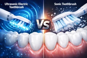 Ultrasonic electric toothbrush vs sonic toothbrush cleaning technology comparison