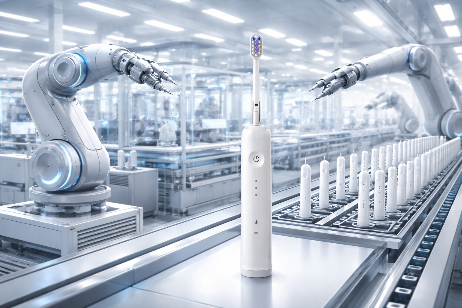 electric toothbrush manufacturing factory automated production line OEM oral care facility