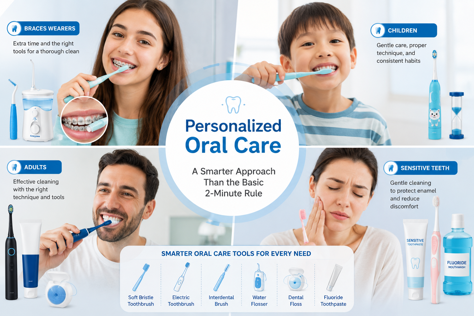 different people oral care routines personalized brushing habits