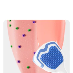Tongue Scraper Brush with double-sided soft rubber design