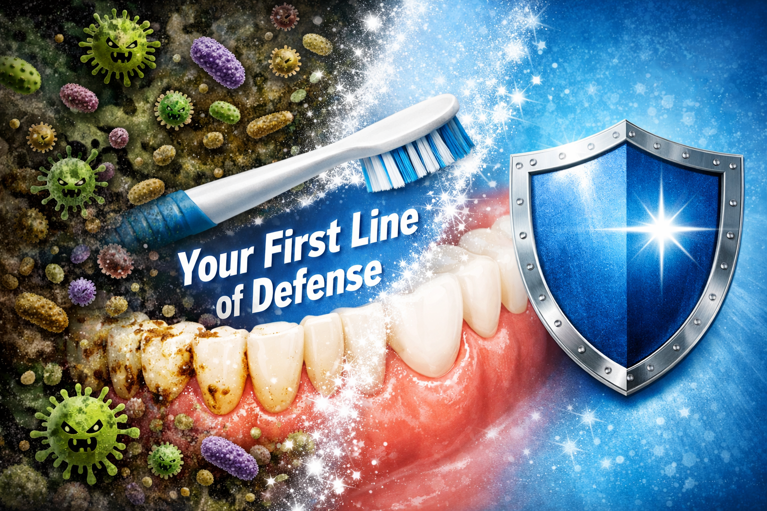 toothbrush removing bacteria protecting against mouth body connection risks