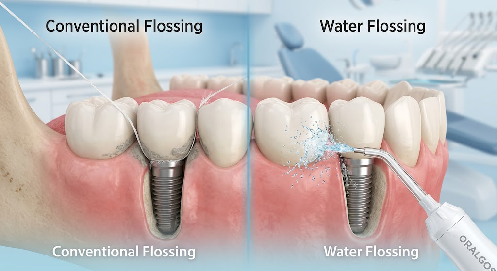 Caring for Dental Implants: Why Water Flossing is Essential