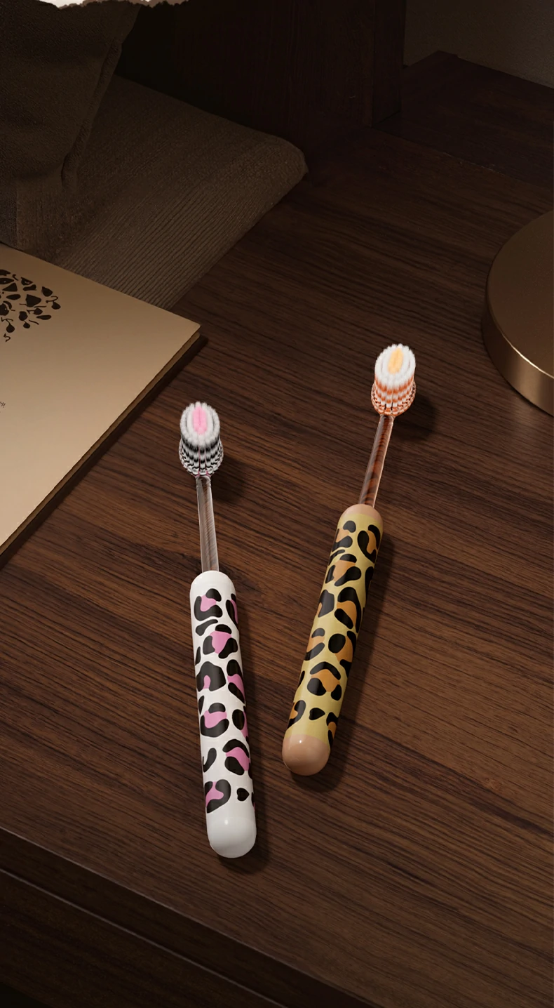 Fashion Leopard High-Density Soft Toothbrush