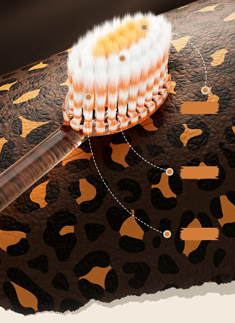 Fashion Leopard High-Density Soft Toothbrush