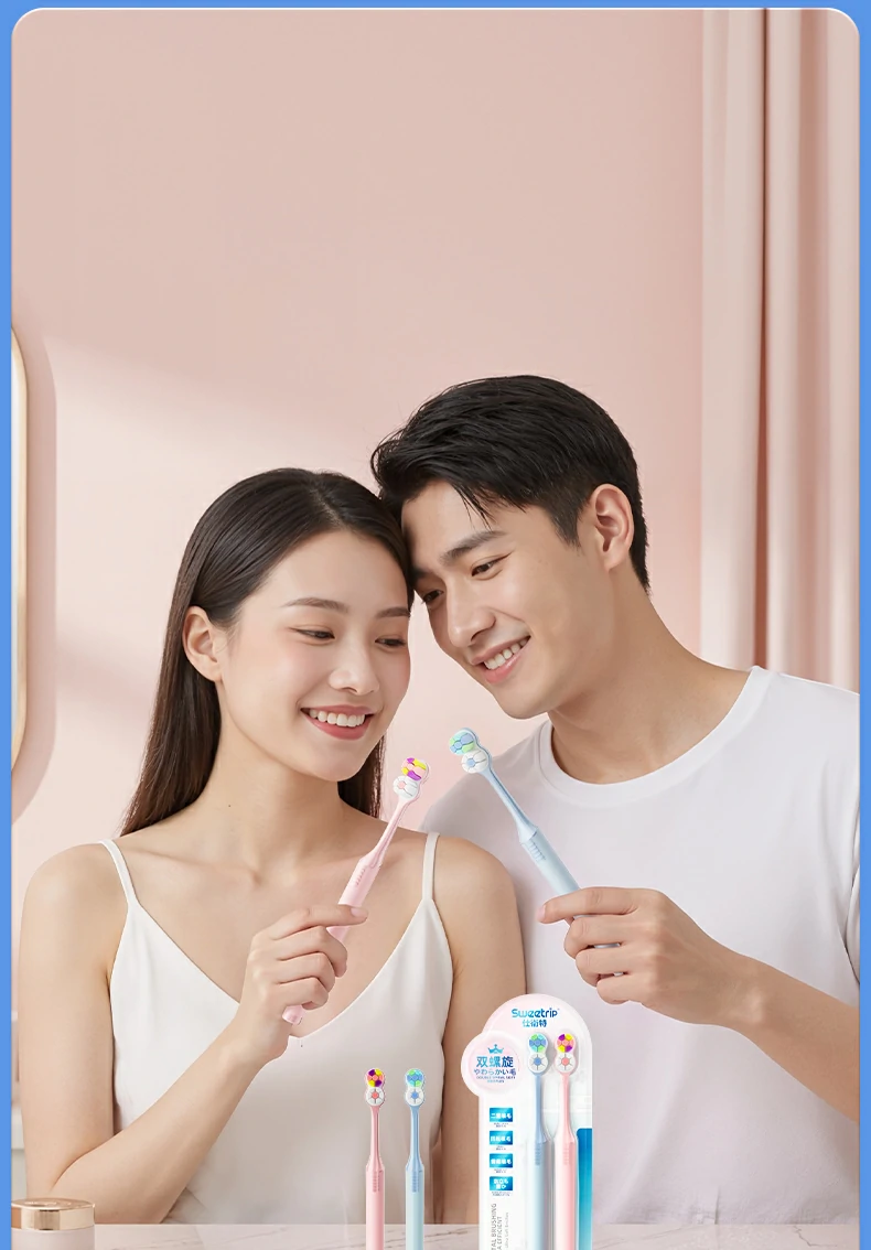 Sweetrip Double Spiral 10000+ Ultra Soft Bristle Toothbrush