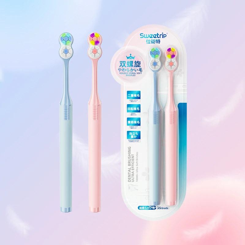 Sweetrip Double Spiral 10000+ Ultra Soft Bristle Toothbrush