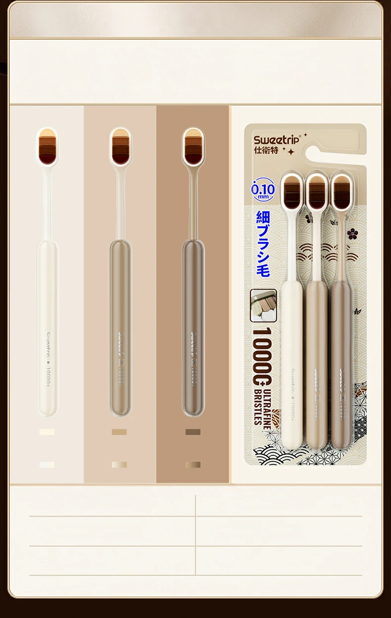 Premium 10,000+ Dense Bristle Ultra Soft Toothbrush Pack