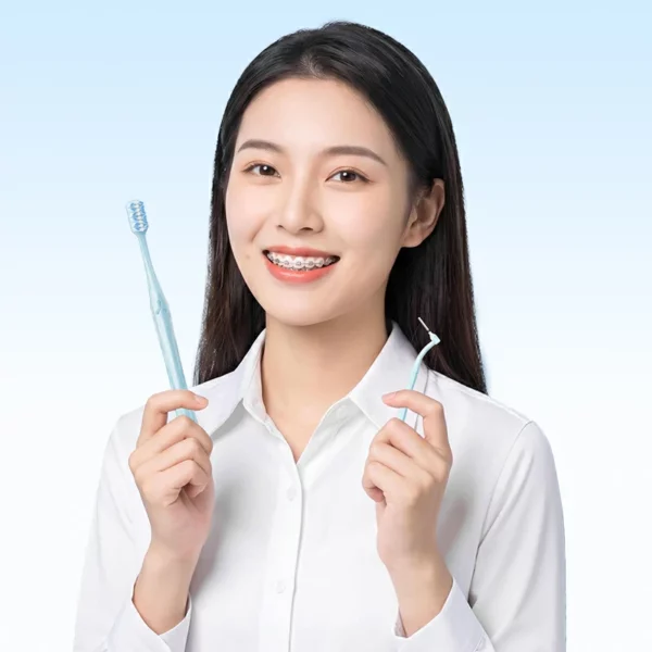 Orthodontic Toothbrush Set (10) Sweetrip Orthodontic Toothbrush Set with Interdental Brush