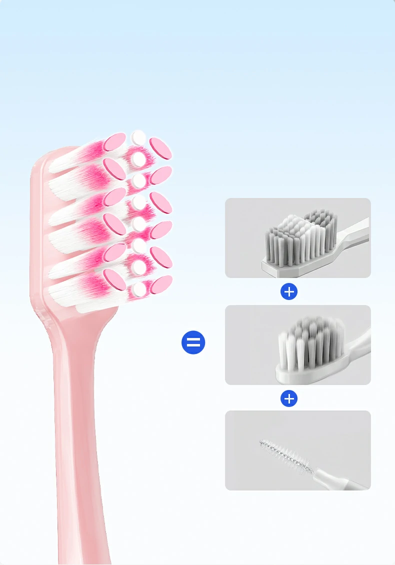 Sweetrip Orthodontic Toothbrush Set with Interdental Brush
