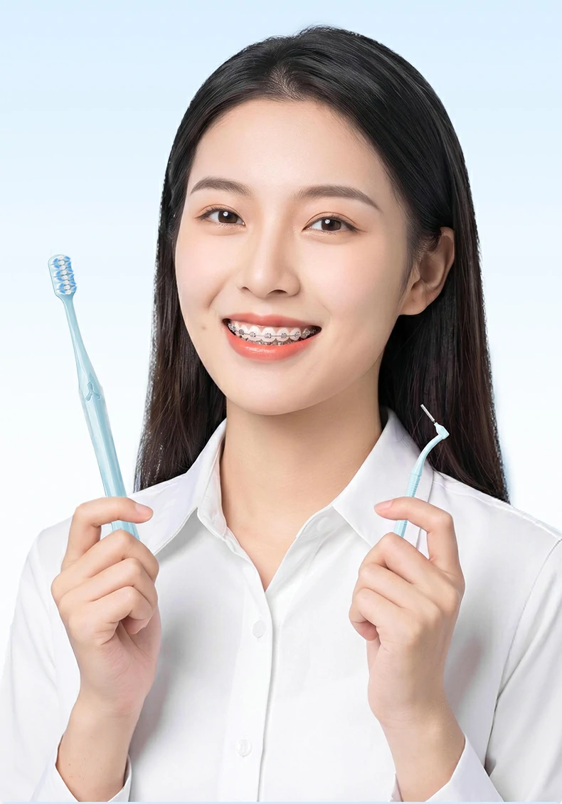 Sweetrip Orthodontic Toothbrush Set with Interdental Brush