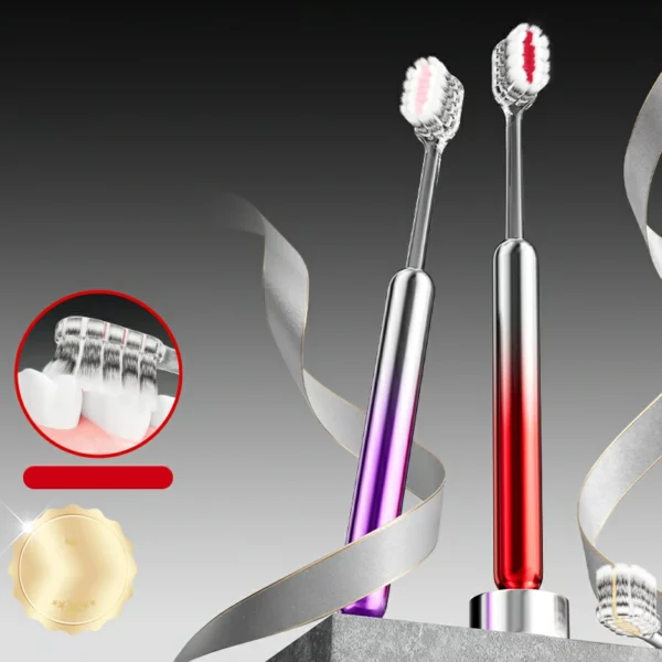 ultra soft manual toothbrush (1) Sweetrip Electroplated Ultra Soft Manual Toothbrush 3 Pack