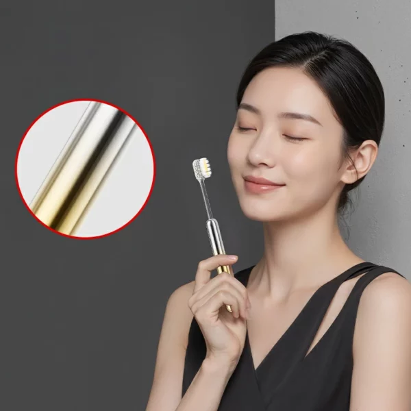 ultra soft manual toothbrush (6) Sweetrip Electroplated Ultra Soft Manual Toothbrush 3 Pack