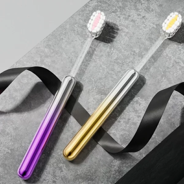 ultra soft manual toothbrush (7) Sweetrip Electroplated Ultra Soft Manual Toothbrush 3 Pack