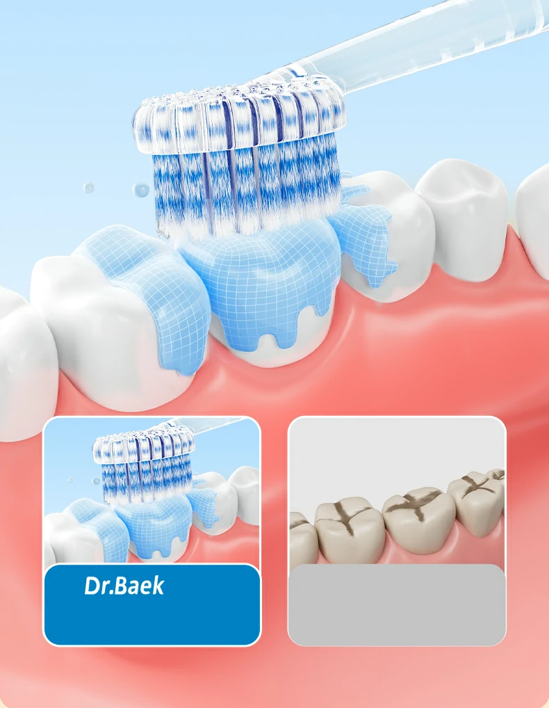 3-Tier Stepped Soft Children Manual Toothbrush