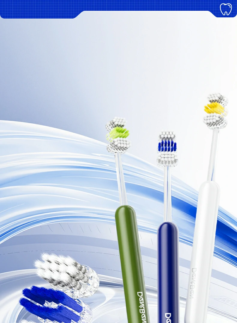 Deep Cleaning Adult Toothbrush Soft PBT Bristles