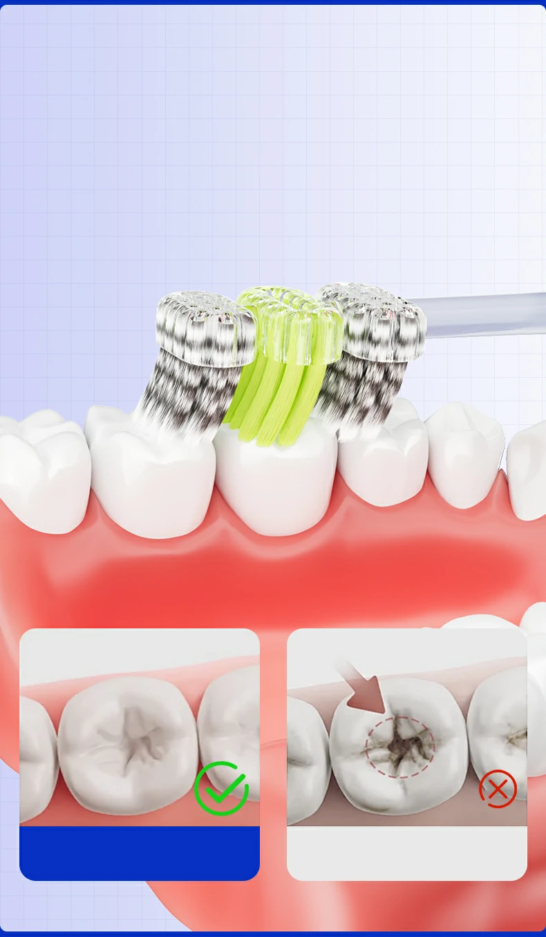 Deep Cleaning Adult Toothbrush Soft PBT Bristles