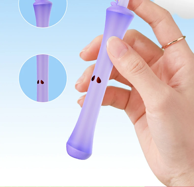 Apple Core Handle Triple Level Soft Toothbrush