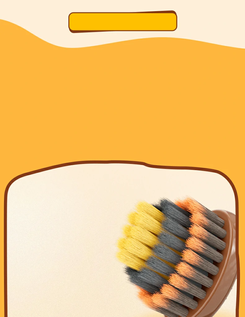 Cartoon Bear Ultra Soft Kids Toothbrush (5-Pack) – High-Density PBT Bristles